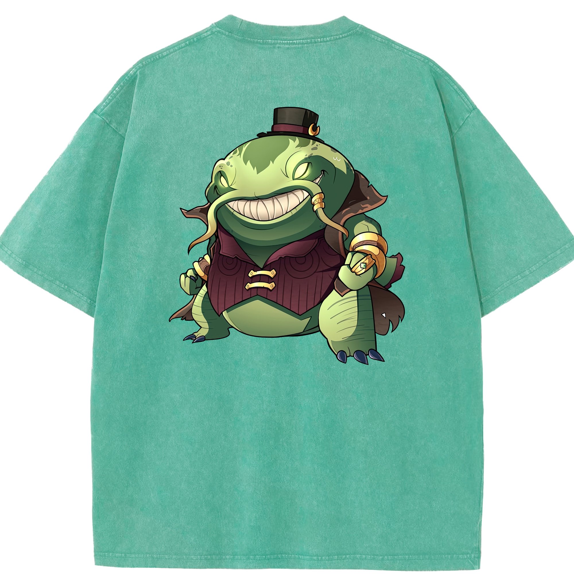 リーグ・オブ・レジェンド League of Legends LOL 綿100% ヴィンテージ風 半袖Tシャツ（背面プリント）